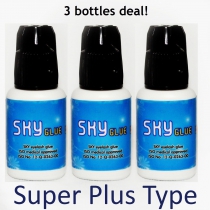SKY Glue / Adhesive for Eyelash Extensions - Super Plus Type 5g x 3 bottles